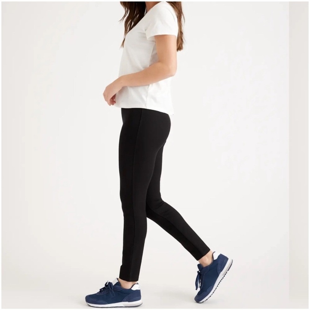 New Quince Ultra Stretch Ponte‎ Skinny Pants Black Size S